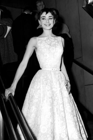 Audrey Hepburn photo - Audrey Hepburn style - white frock.jpg